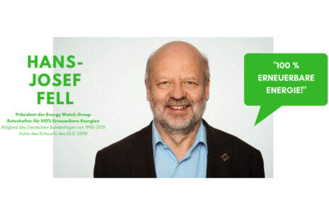 EEG-Novelle 2021 - Hans-Josef Fell, Gründer des EEG