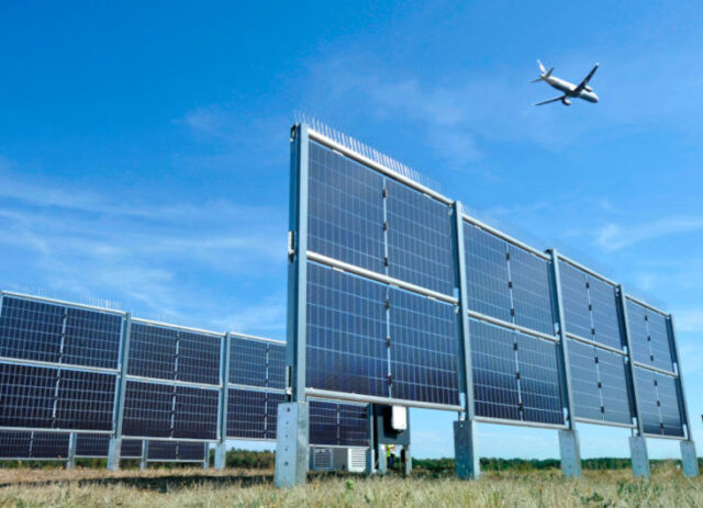 Next2Sun und Fraport errichten weltgrößten vertikalen Solarpark auf Flughafen Frankfurt