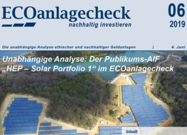 HEP Solar Portfolio 1 - ECOreporter mit ECOanlagecheck