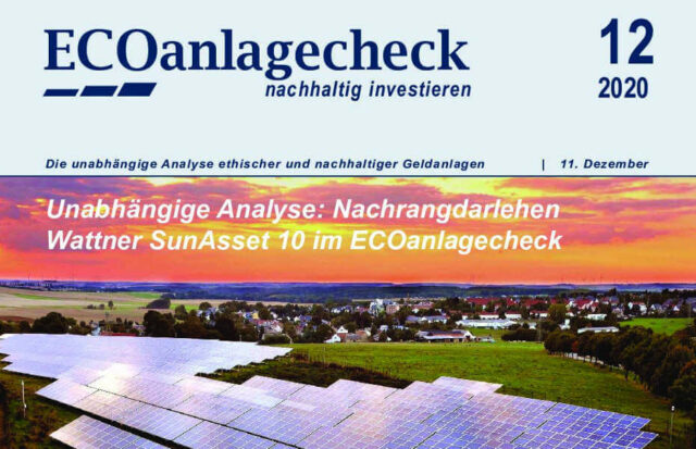 ECOanlagecheck Wattner SunAsset 10 - unabhängige Analyse